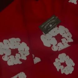 red denim tears hoodie