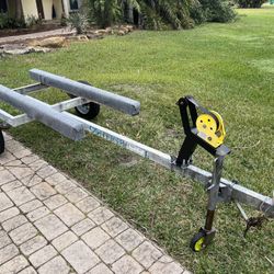 Continental Galvanized Jet Ski Trailer. New Wheels, New Winch, New Jack, New Bunks, New Lights, New Carpet. Ready To Load…