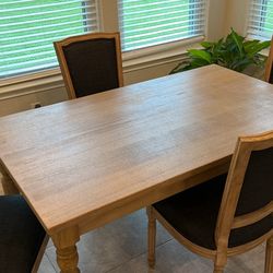 Dining room table and chairs