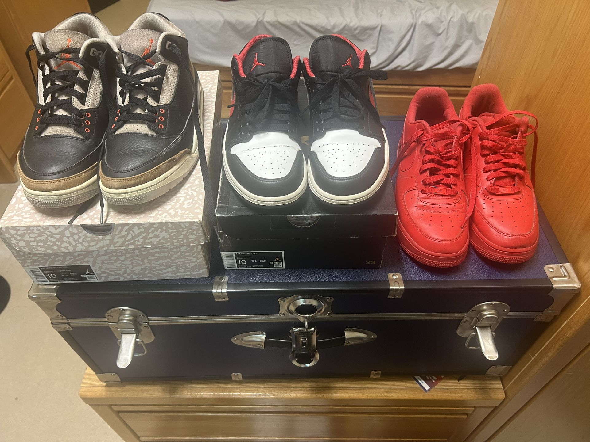 Jordan 3s, Jordan 1s Low, And Air Force Ones