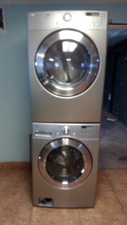 LG Stacked Washer and Dryer Set
