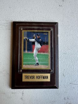 Trevor Hoffman plaque baseball card