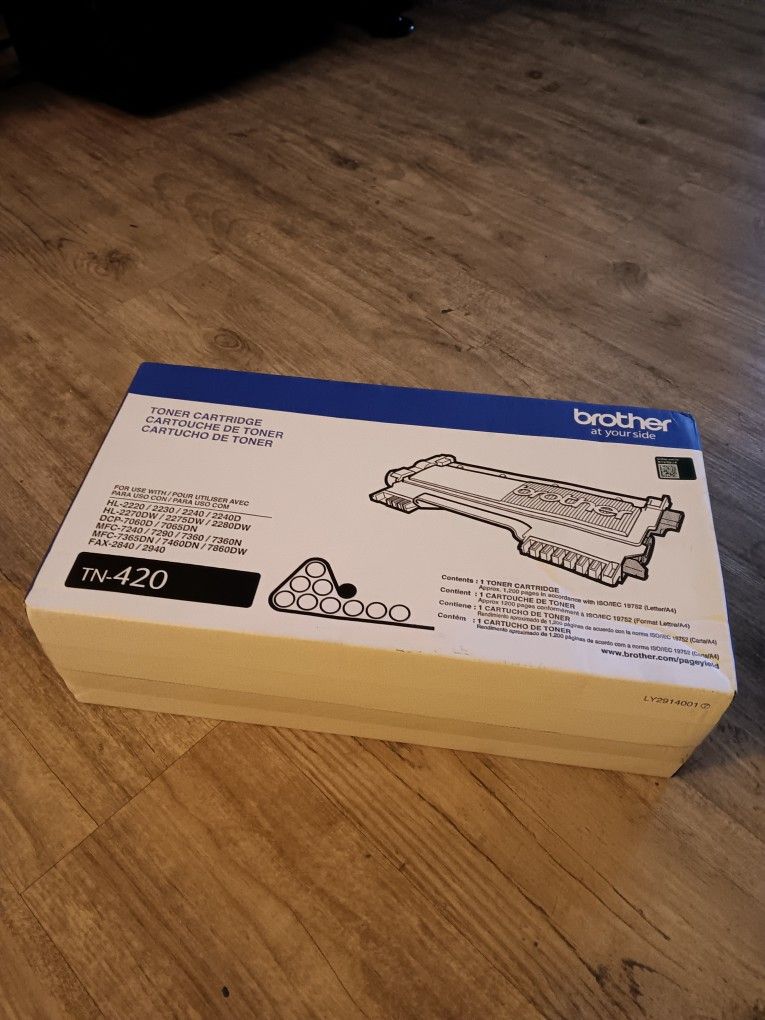 Brother TN420 Black Toner Cartridge BRAND NEW