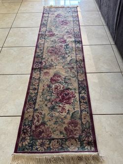 Vintage Esteem Collection Rug Autumn Rose Beige 94”x23”