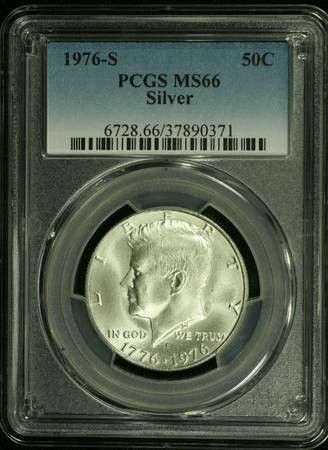 1976-S Kennedy Silver Bicentennial Half Dollar