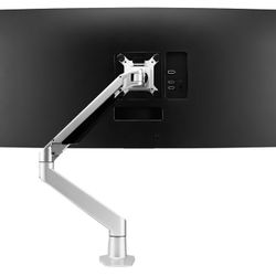 Restore Furniture Premium Height Adjustable Dual Monitor Stand (Silver)