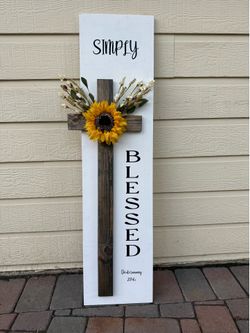 Simply Blessed Welcome Sign