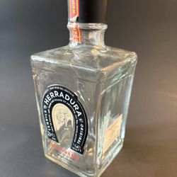 Empty Collectible Herradura Tequila Bottle- 750ml -Reposado Label-Man Cave Decor