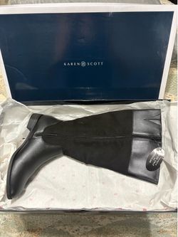 Karen Scott Black Wide Calf Boots – New in Box