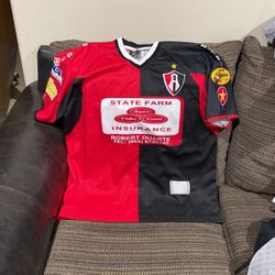 Size, large Estate Farm Insurance.ATLAS Soccer Jersey T-Shirt.