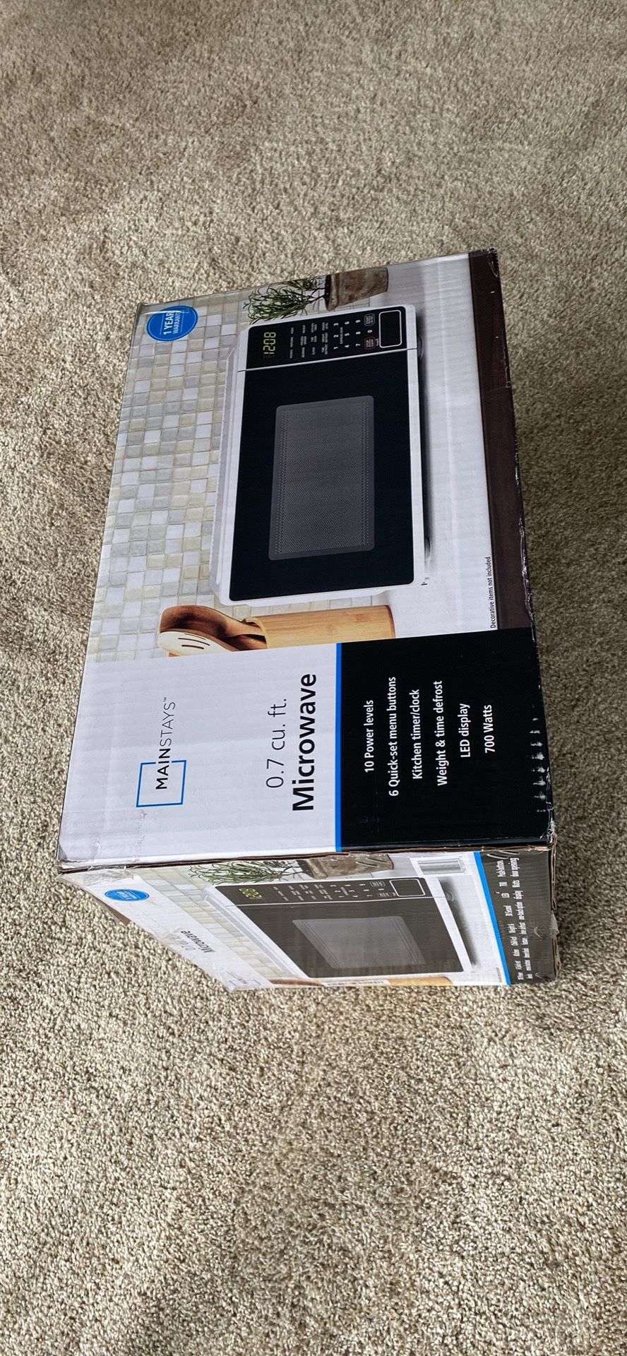 Mainstays microwave
