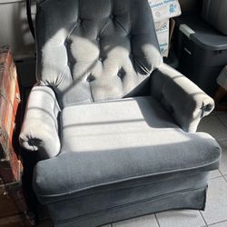 FREE blue swivel rocking chair