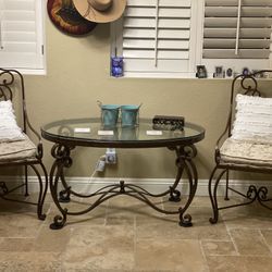 Beautiful Real Mexican Iron Table And Chairs 