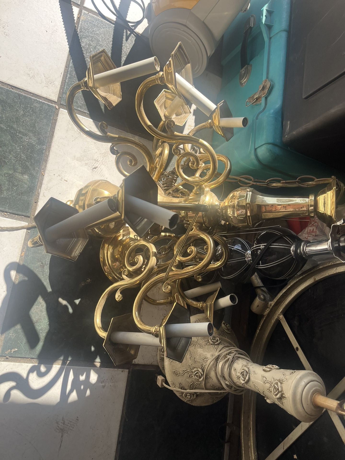 Old chandelier