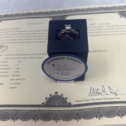 Lady Ring White Gold 14k With 1.13 Carat Of Diamond Total Weight