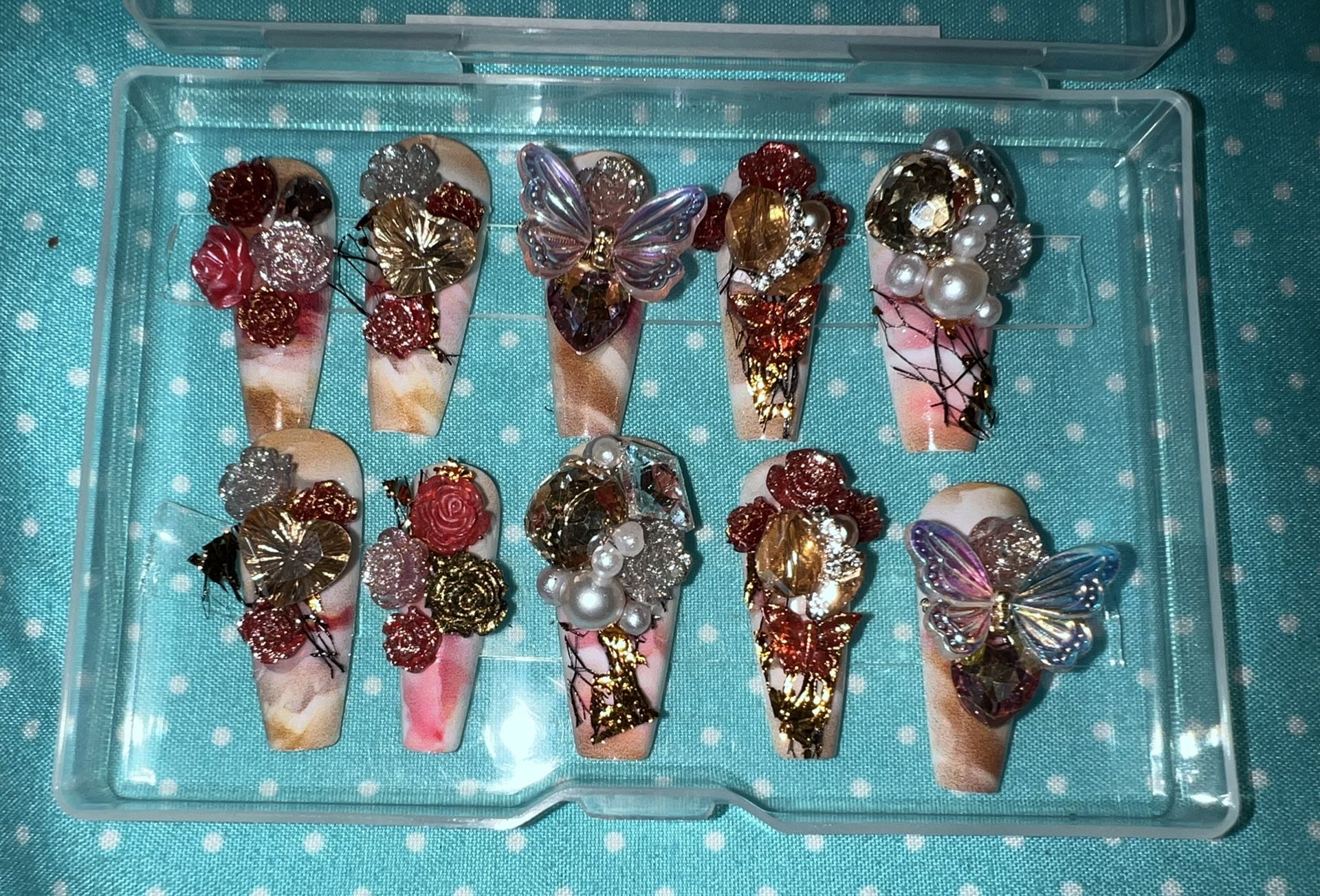 Beautiful Handmade Press On Nails