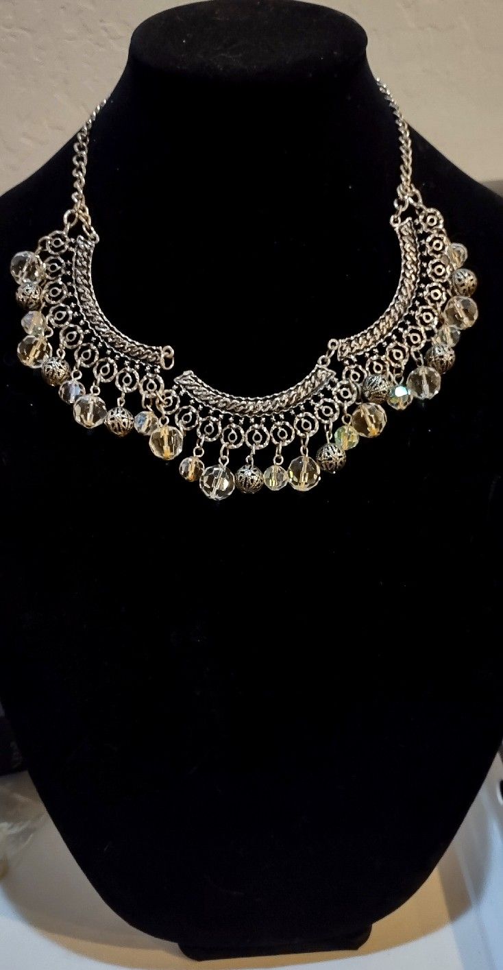 Vintage Silver Choker Necklace