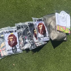 BAPE TEES 8+ IN STOCK