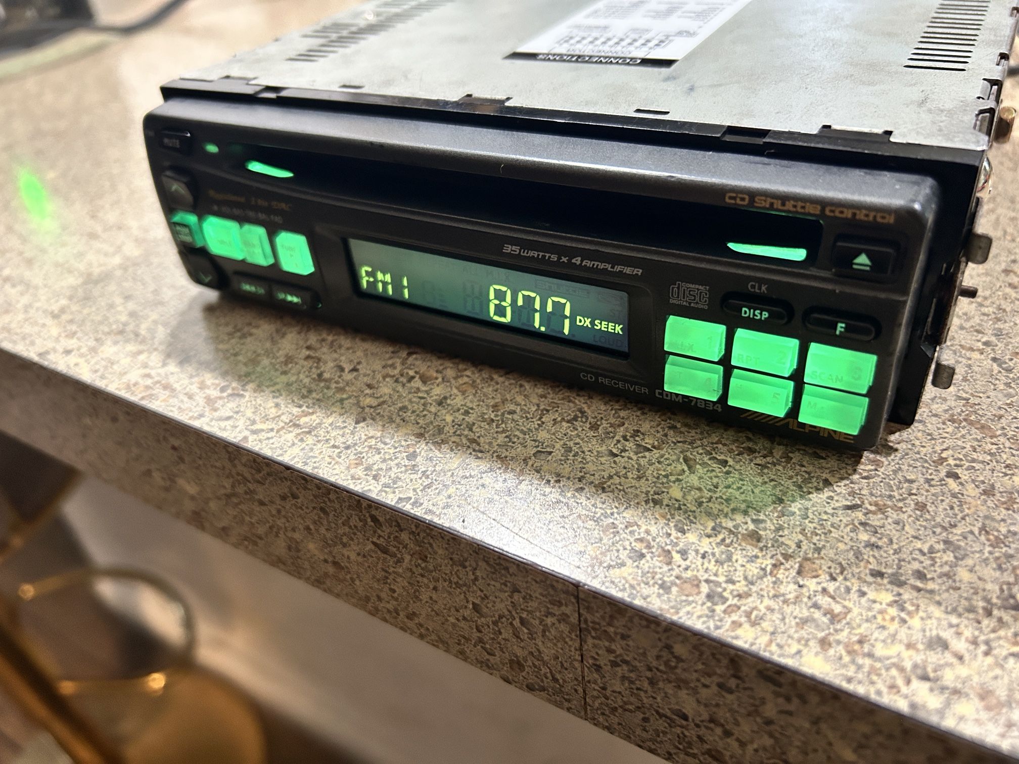 Old School Alpine Stereo Cd Deck Vintage Cd Not Working