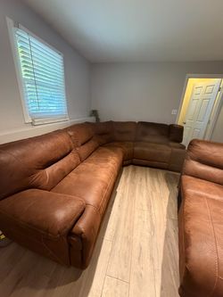 Ashley Power Reclining 6 Piece Right Arm Facing Chaise Sectional