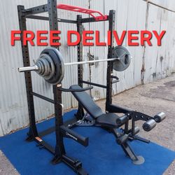 Inspire Squat Rack / Power Rack / Weight Bench / Fitness / Gym / Gymnasio / Weight Plates