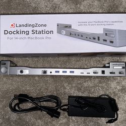 LandingZone Docking Station for The 14-inch M1 & M2 & M3 Pro/Max MacBook Pro [MacBook Model A2442 and A2779]