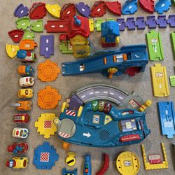 Toy Race Cars, Tracks and Gas Station (VTech)