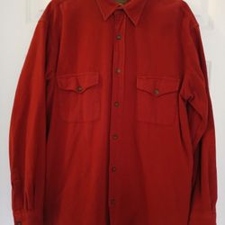 Men's Large TALL Maroon ST JOHN' BAY SHIRT
