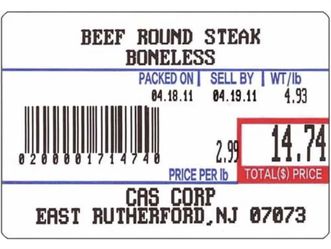 CAS Printer Labels 58x40mm