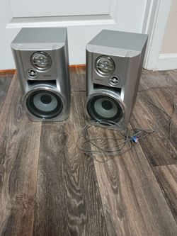 Sony SS-CHP7 Speakers Pair 3-Way Bass Reflex 6Ω- Silver