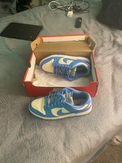 Nike Dunk Low Retro - Coconut Milk/University Blue - Size 10