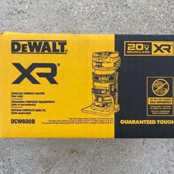 New DEWALT DCW600B 20V MAX XR Cordless Compact Router - (Tool Only) NEW!