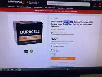 Duracell battery ultra 12v 35AH