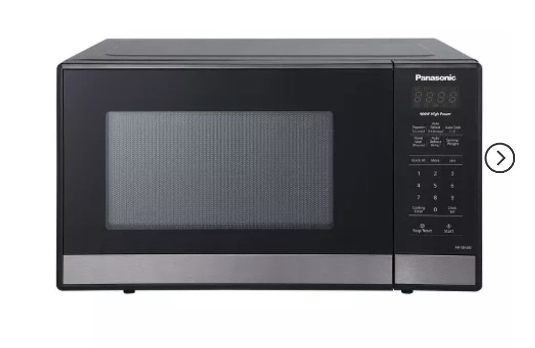 Panasonic .9 cu ft Microwave - Black Stainless Steel - NN-SB438