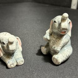 Vintage Elephant Salt and Pepper Shakers 