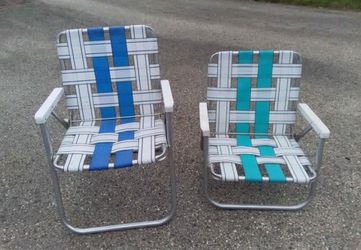 Sunbeam aluminum folding chairs