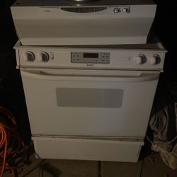 Electric Stove And Range Hood