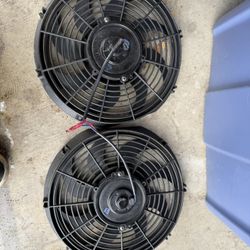 Dual Electric fans 