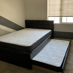Full Over Twin Size Bed Frame With Mattress
