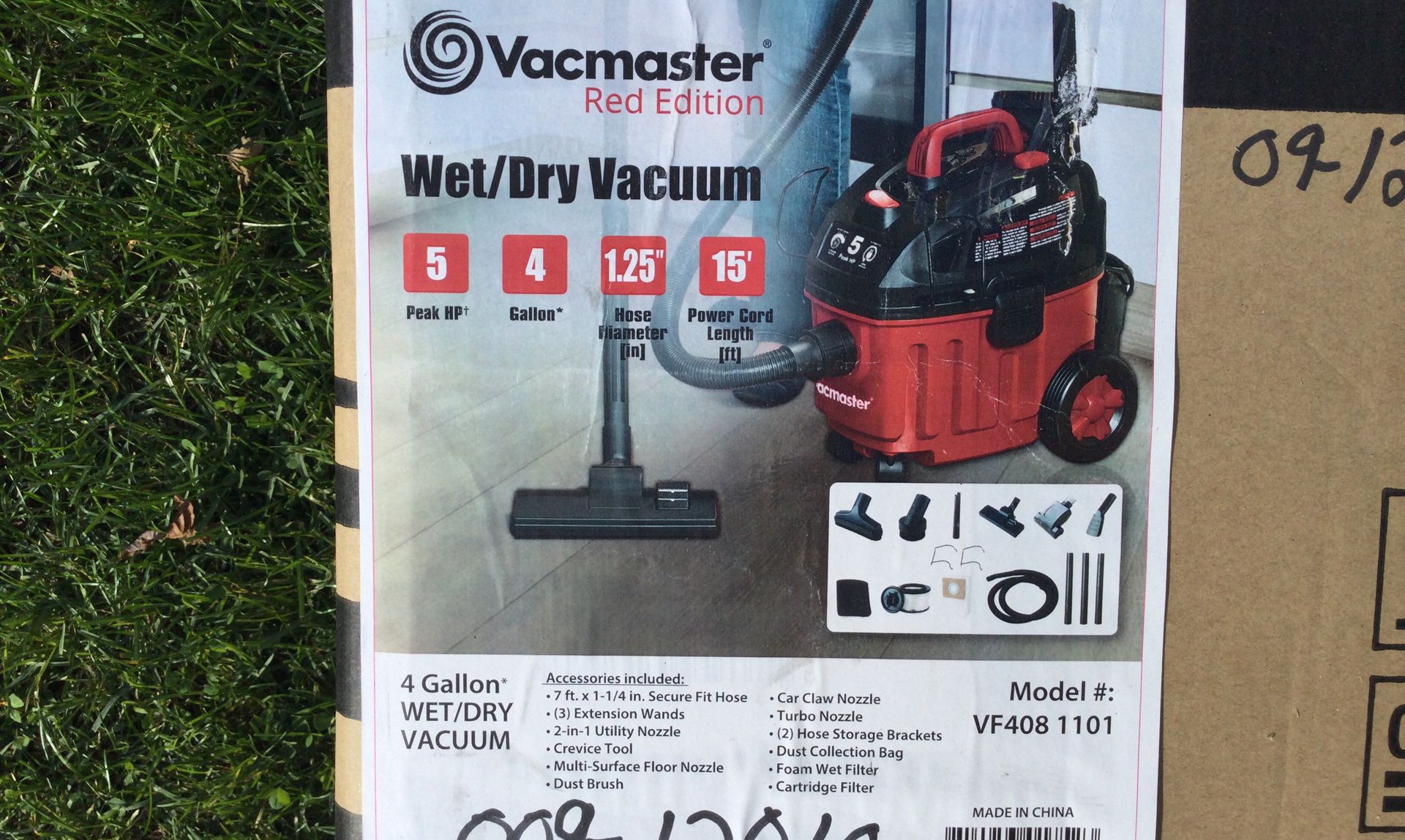 Craftsman wet dry vac 4 gallon. 5 power!