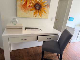 Desk and decor