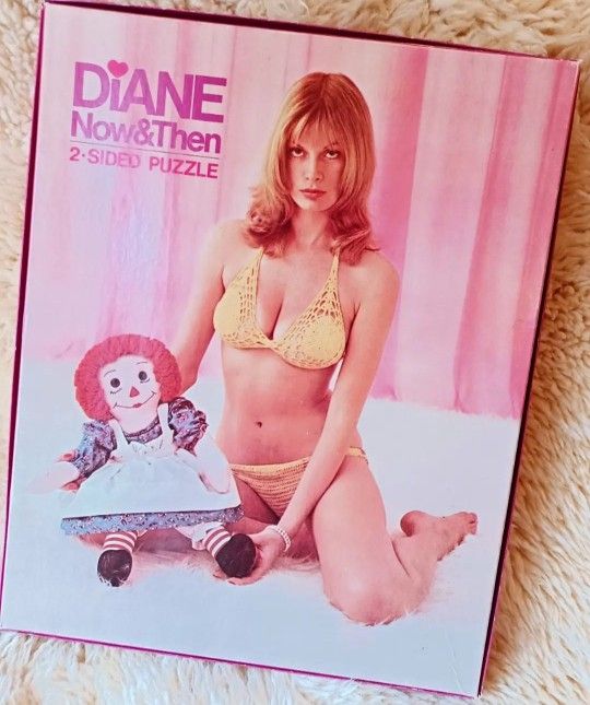 Vintage Midcentury 1970s 2-sided Novelty Puzzle IN BOX ooak Collector's Item