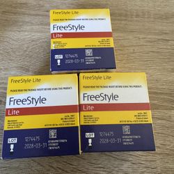 Freestyle Lite 100 Count Test Strips (3 Boxes)