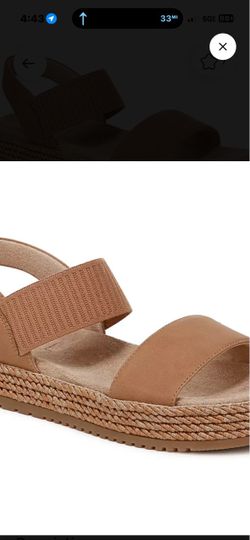 Naturalizer Diana Platform Espadrille Sandals – Cookie Dough / Size 6 Wide – New!!