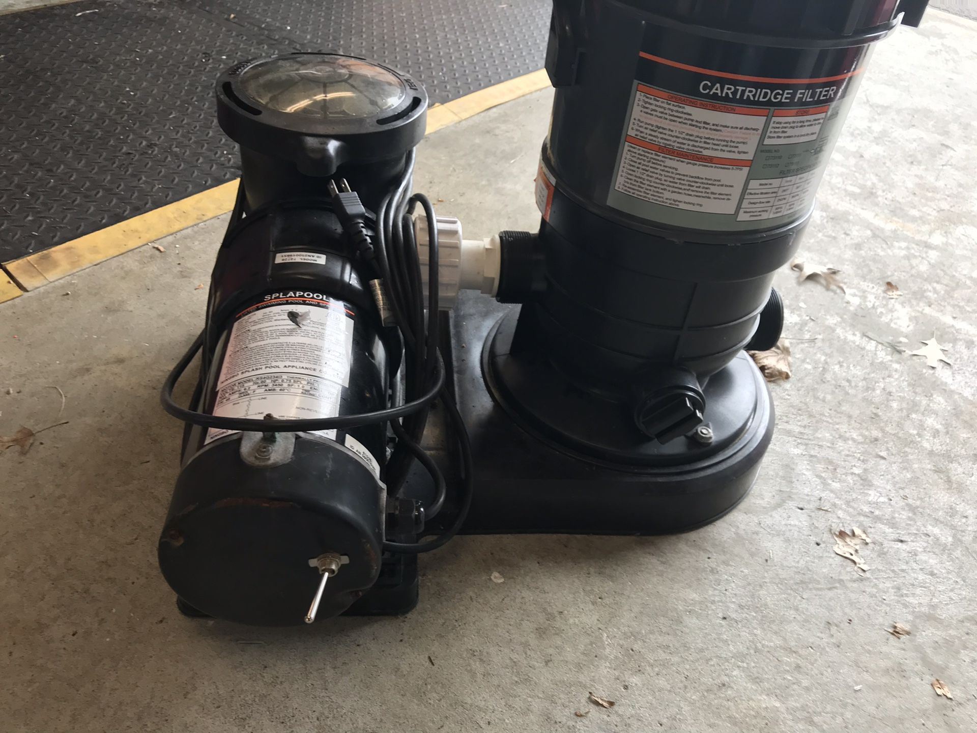 Spa pool pump