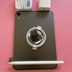 Apple Ipad Mini 6th Generation (2021/ 8.3” Liquid Retina ) 64GB WiFi + cellular (5G Unlocked) with pen, case & Accessories (256GB $569) 