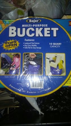10 qt multi purpose pop up bucket