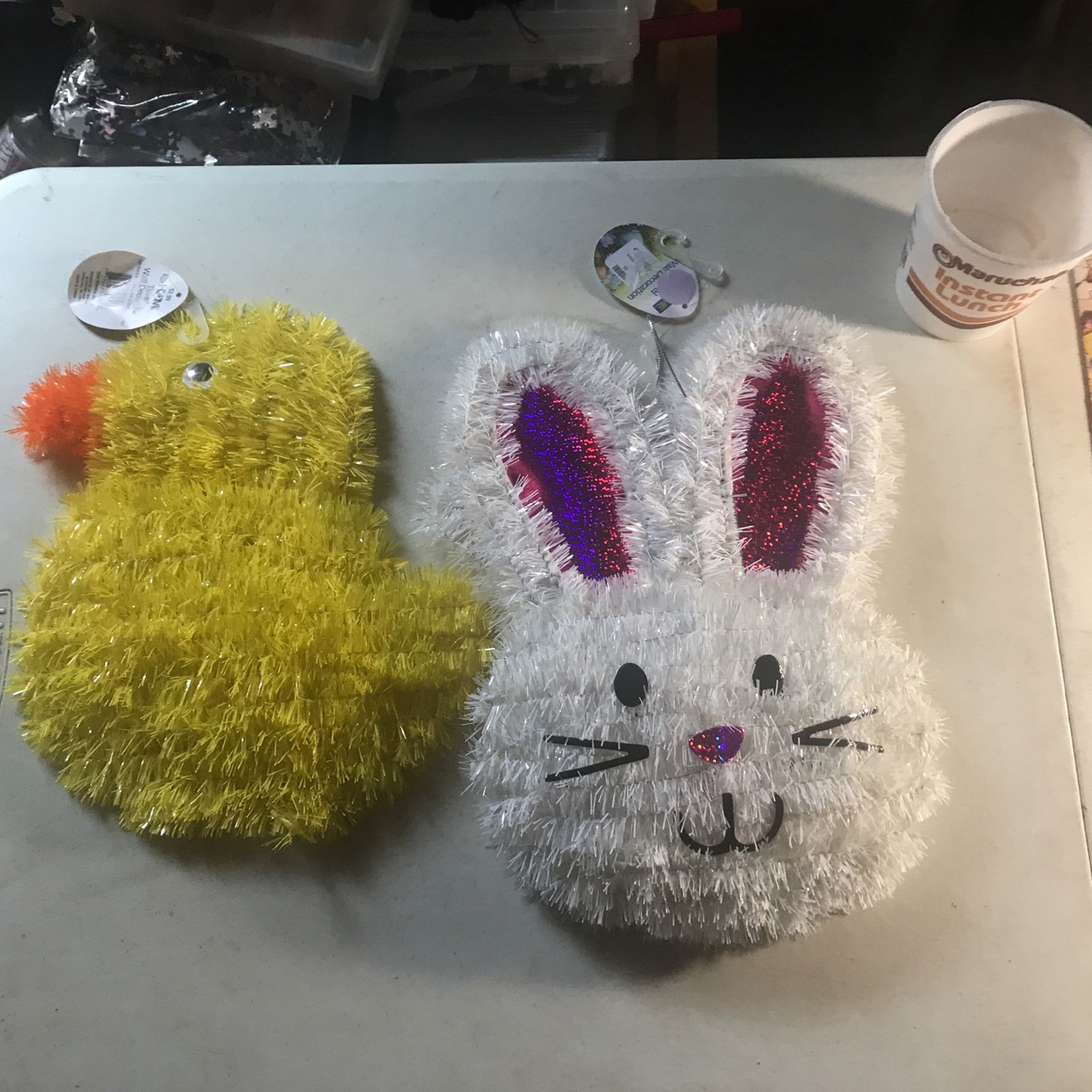 Duck And Rabbit For Easter to hang up