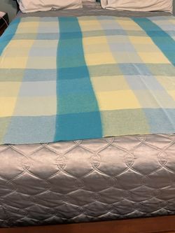 Woolen Blanket From Ireland,  Size 64” X 54”