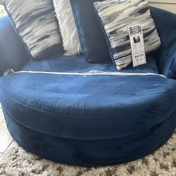 Groovy Swivel Navy Chair $500 Or Best Offer